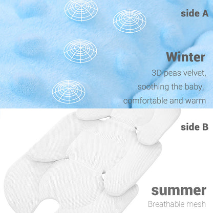 Thermal Mattress Mesh, Four Seasons Baby Stroller Cushion, Breathable 2 Side Available, Infant Car Seat Insert Stroller