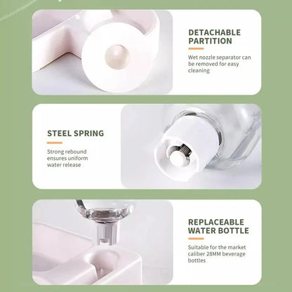 Moisture-proof Cat Bowl Dog Basin, Smart Gravity Feeder, Automatic Drinking Love Pet Bowl, Dual-use Multi-functional