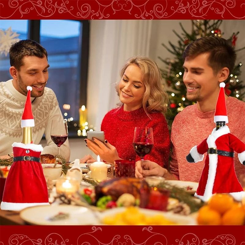 Christmas Wine Bottle Sweater Cover 3