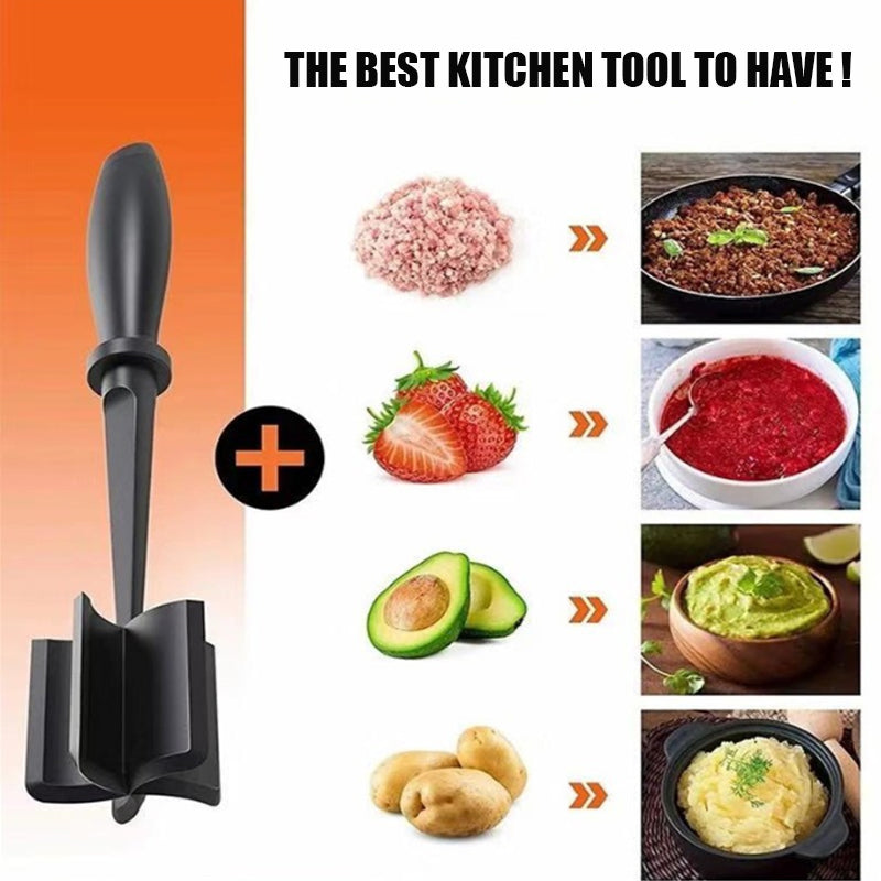 Handheld Meat Grinder Mixing Grinding And Pounding Spatula New Household Kitchen Meat Chopper Meat  1