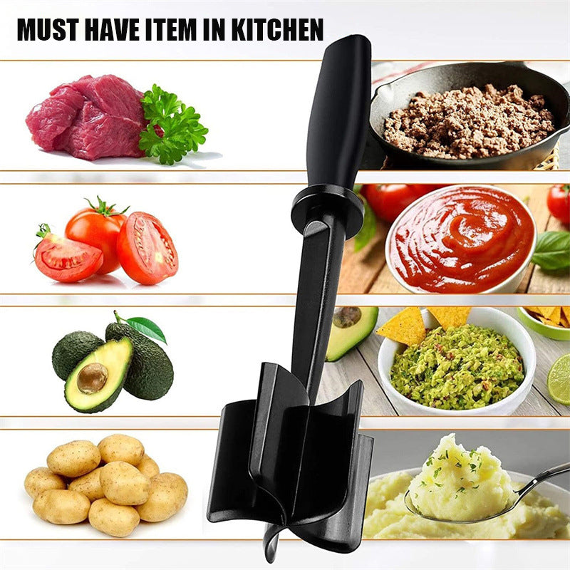 Handheld Meat Grinder Mixing Grinding And Pounding Spatula New Household Kitchen Meat Chopper Meat  2