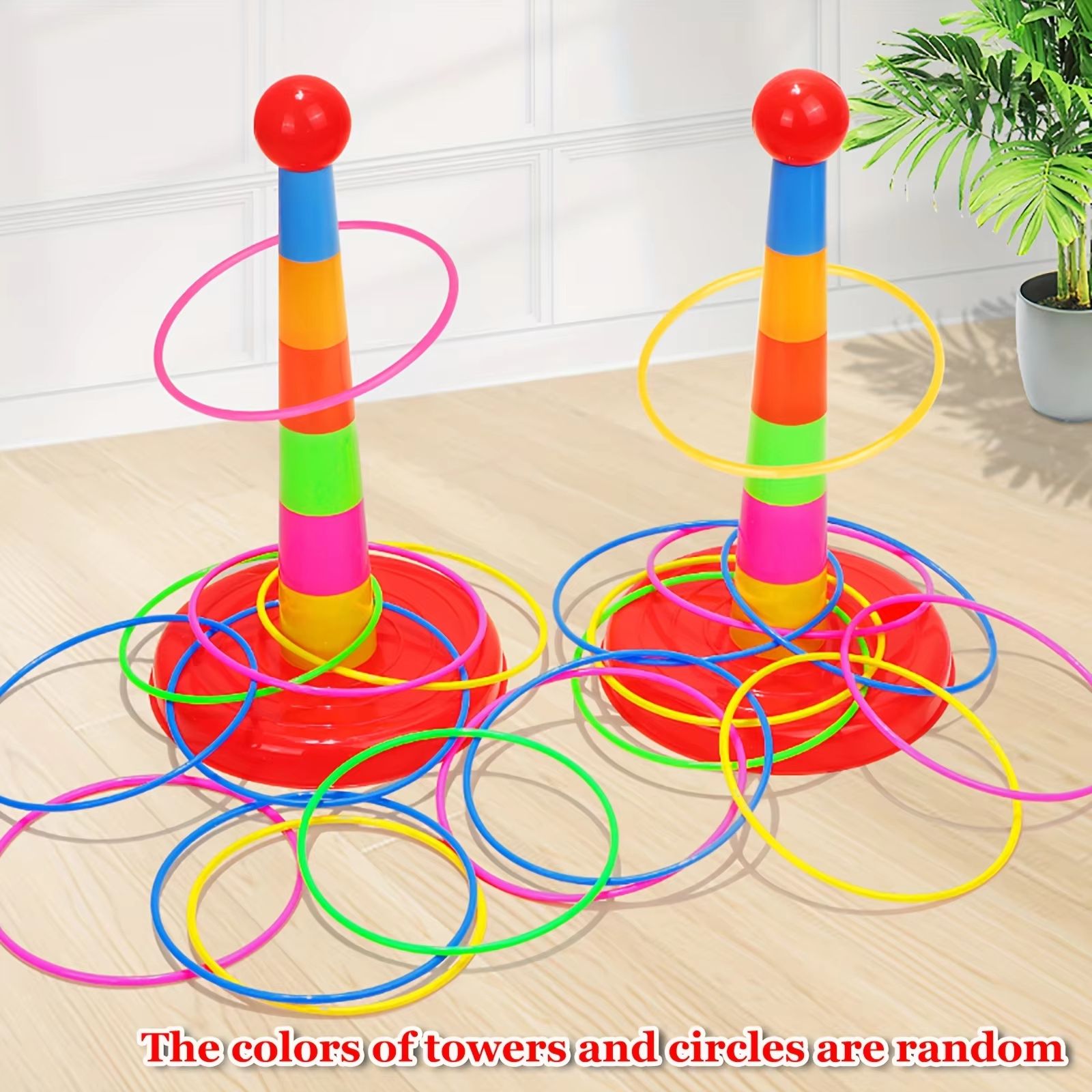 FunTower Ring-Toss Parent-Child Interactive Game Set