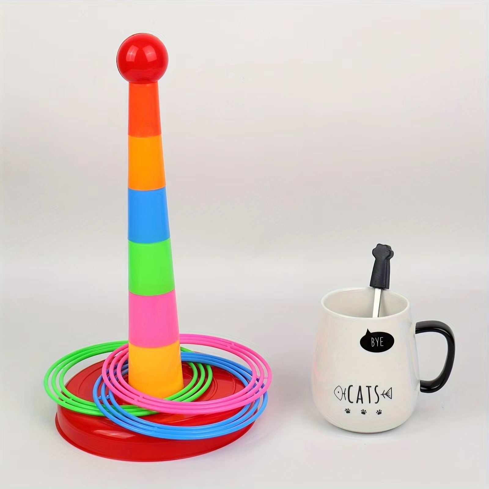 FunTower RingToss ParentChild Interactive Game Set 3