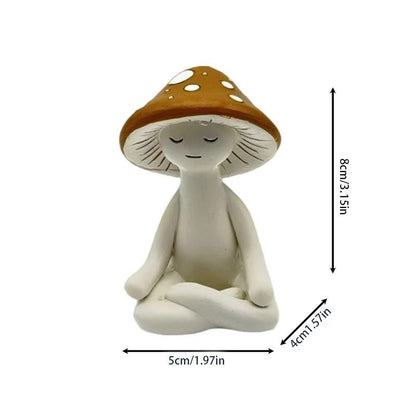 Meditation Mushroom Resin Ornament 4