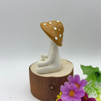 Meditation Mushroom Resin Ornament 5