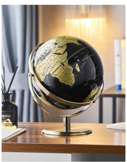 Elegant Crafted Globe Modern Desk World Map Globe For Home Study  Decor 14