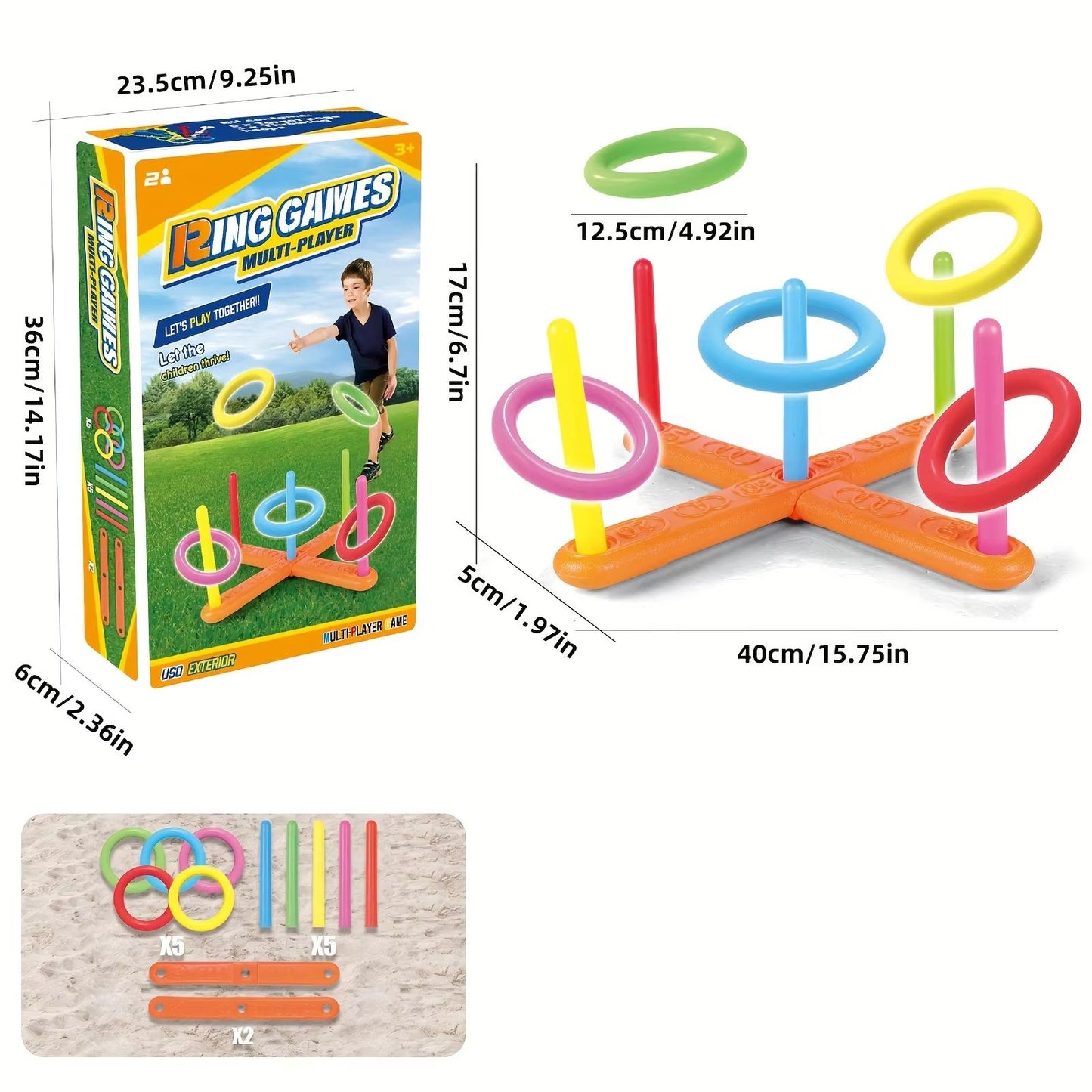 RingToss Master Interactive Throwing Ring Game Set 4
