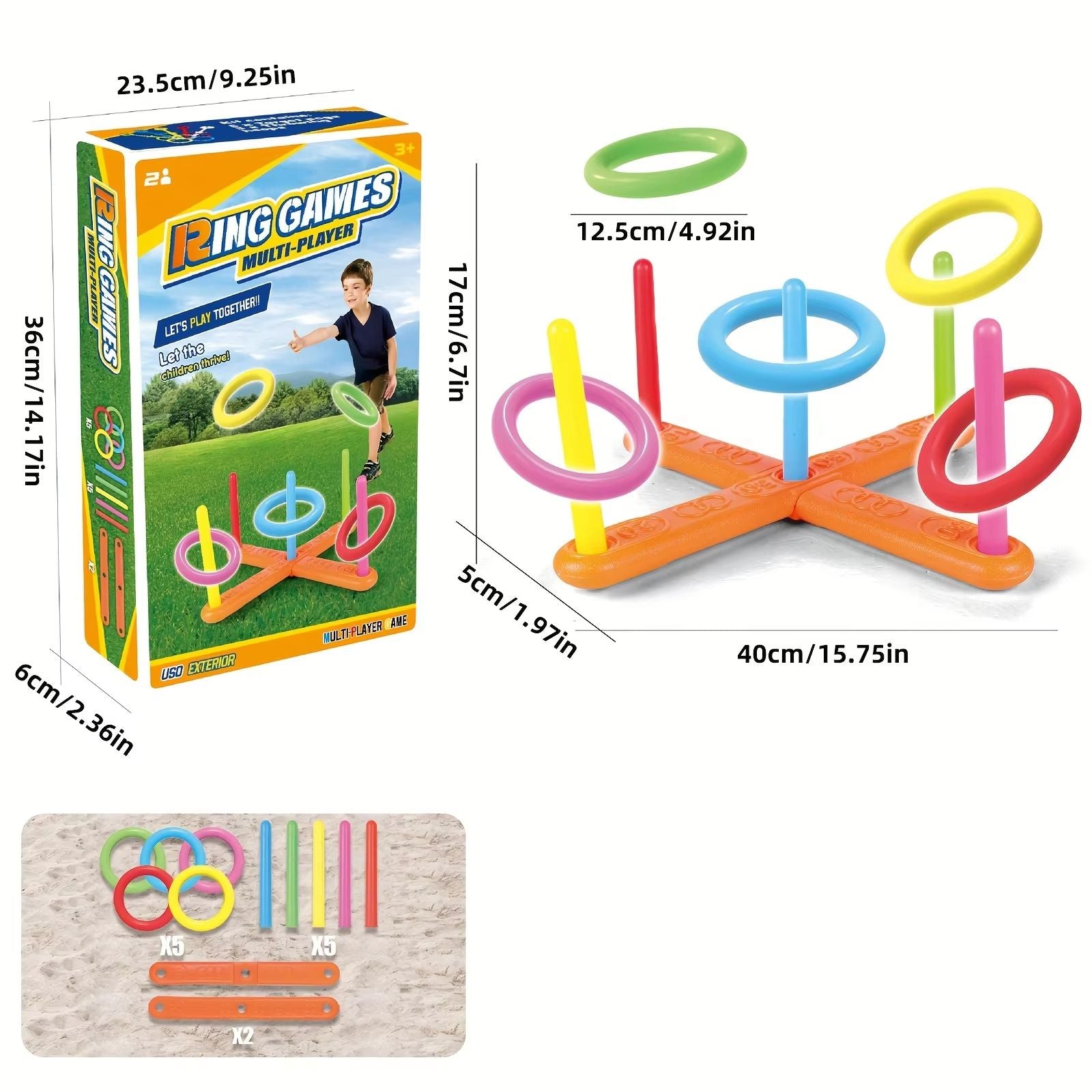 RingToss Master Interactive Throwing Ring Game Set 4