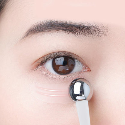 Premium Applicator Cosmetic Spatula Anti Wrinkle Tool, Dual-Action Eye Roller Massage Stick Eye Cream, Facial Spoon