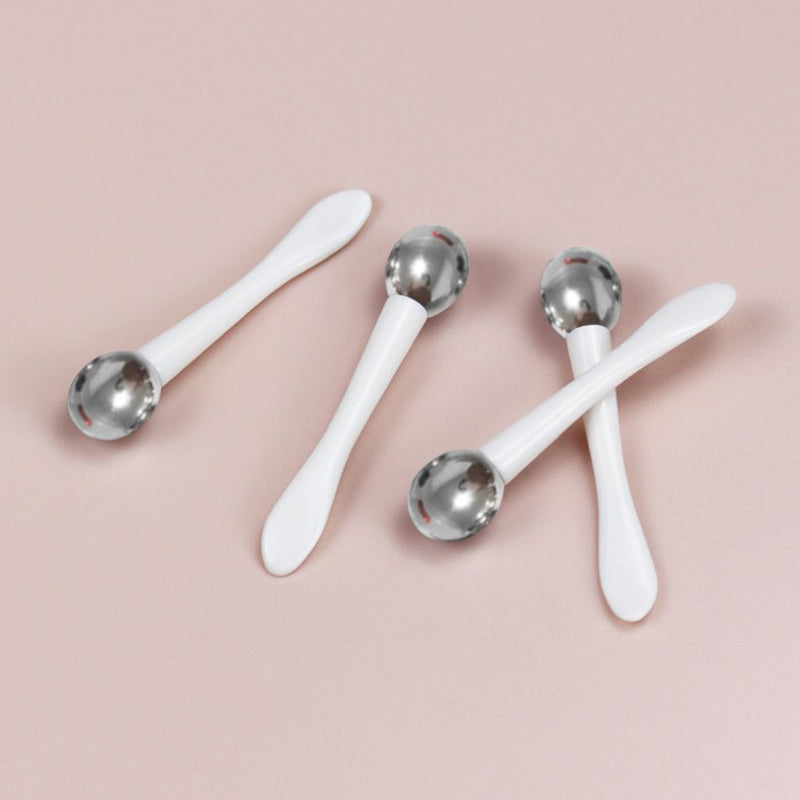Premium Applicator Cosmetic Spatula Anti Wrinkle Tool, Dual-Action Eye Roller Massage Stick Eye Cream, Facial Spoon