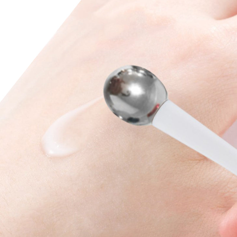 Premium Applicator Cosmetic Spatula Anti Wrinkle Tool, Dual-Action Eye Roller Massage Stick Eye Cream, Facial Spoon