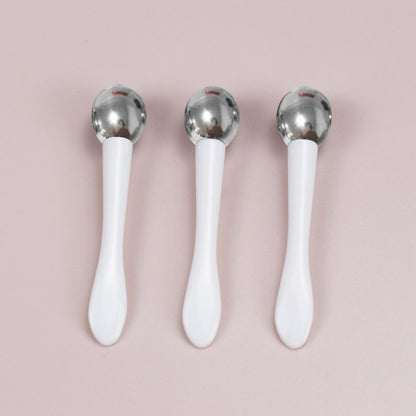 Premium Applicator Cosmetic Spatula Anti Wrinkle Tool, Dual-Action Eye Roller Massage Stick Eye Cream, Facial Spoon