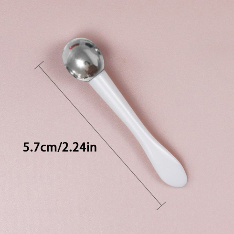 Premium Applicator Cosmetic Spatula Anti Wrinkle Tool, Dual-Action Eye Roller Massage Stick Eye Cream, Facial Spoon