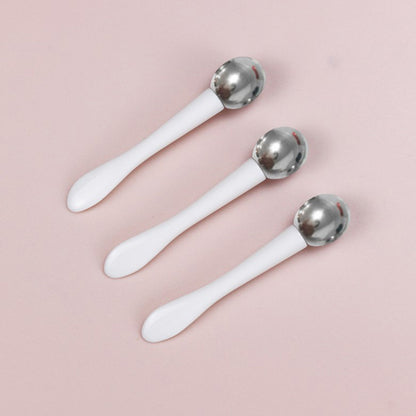 Premium Applicator Cosmetic Spatula Anti Wrinkle Tool, Dual-Action Eye Roller Massage Stick Eye Cream, Facial Spoon
