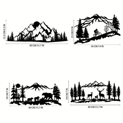 Mountain Forest Metal Wall Art 1