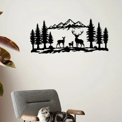 Mountain Forest Metal Wall Art 2
