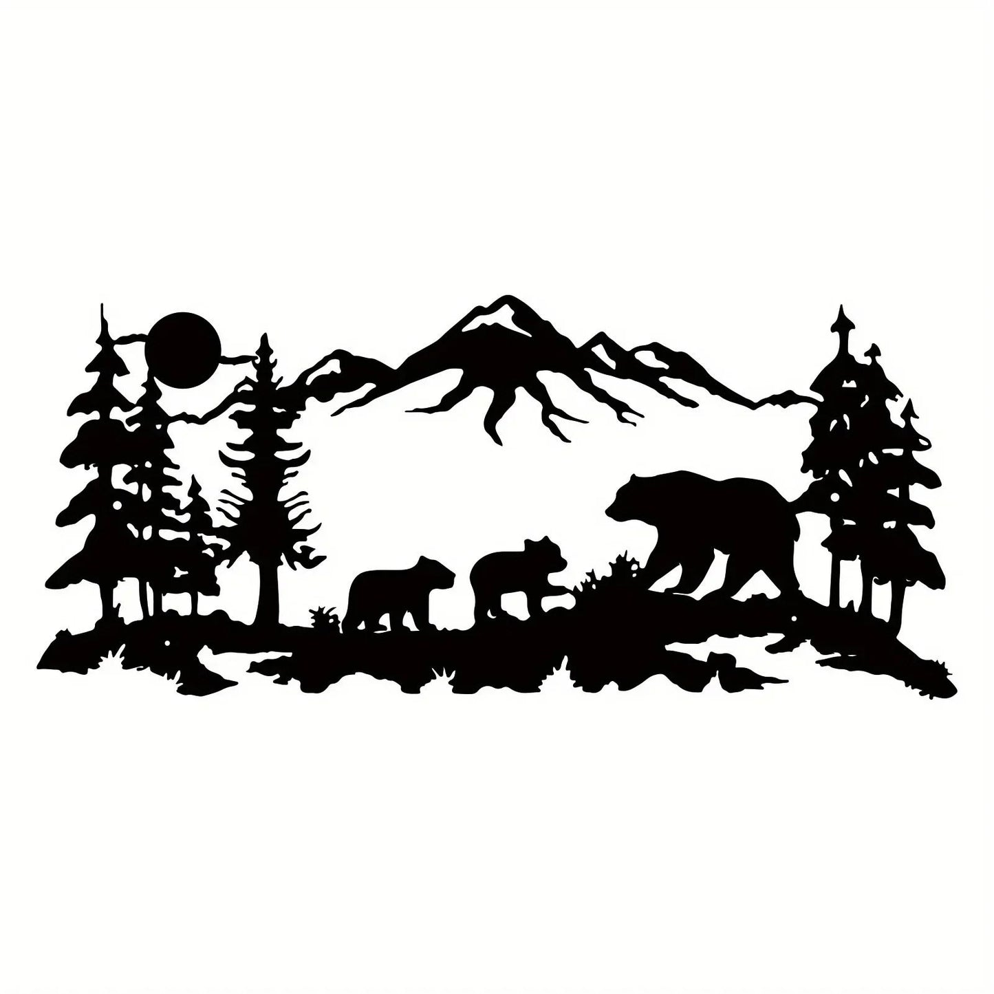 Mountain Forest Metal Wall Art 8
