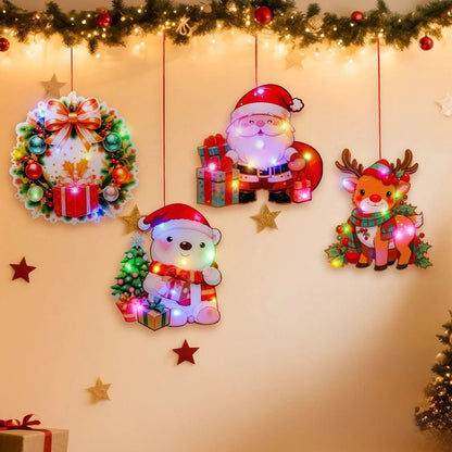 LED Christmas Santa Claus Ornament
