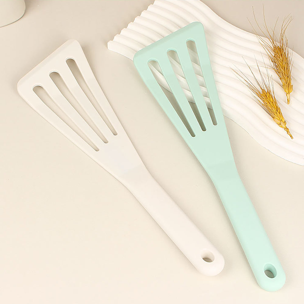 High Temperature Resistant Kitchen Utensils, Silicone Inclined Drain Shovel, Non Stick Pot Shovel for Frying Fish