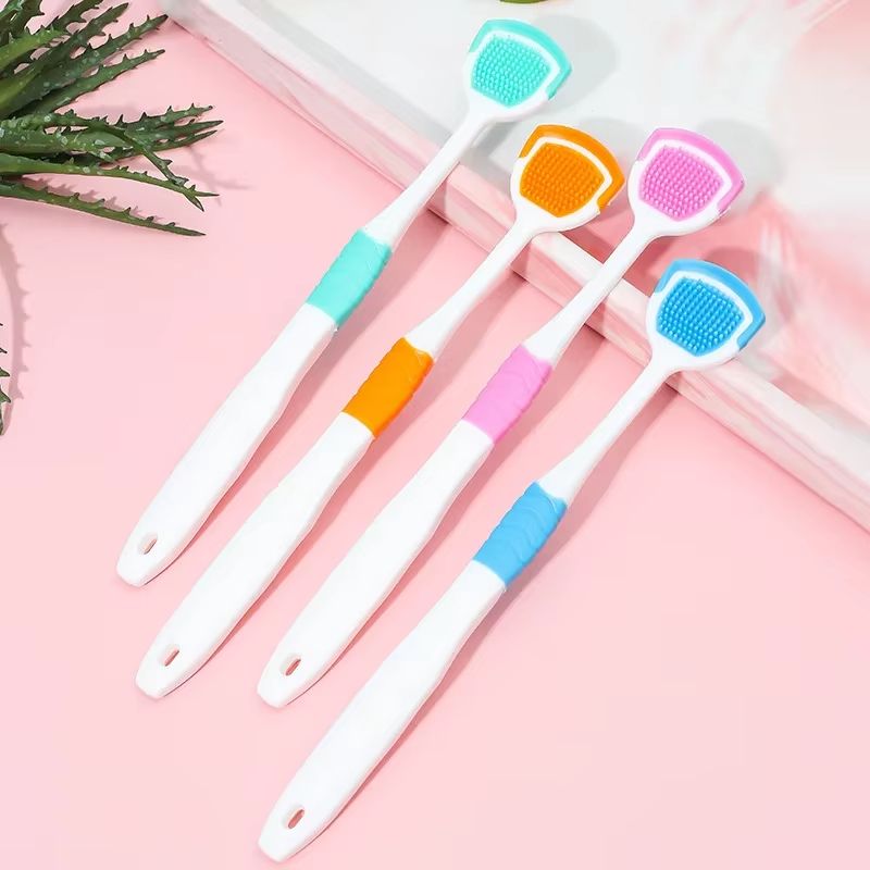 FreshSweep SoftHair Silicone Tongue Scraper For Oral Care 2