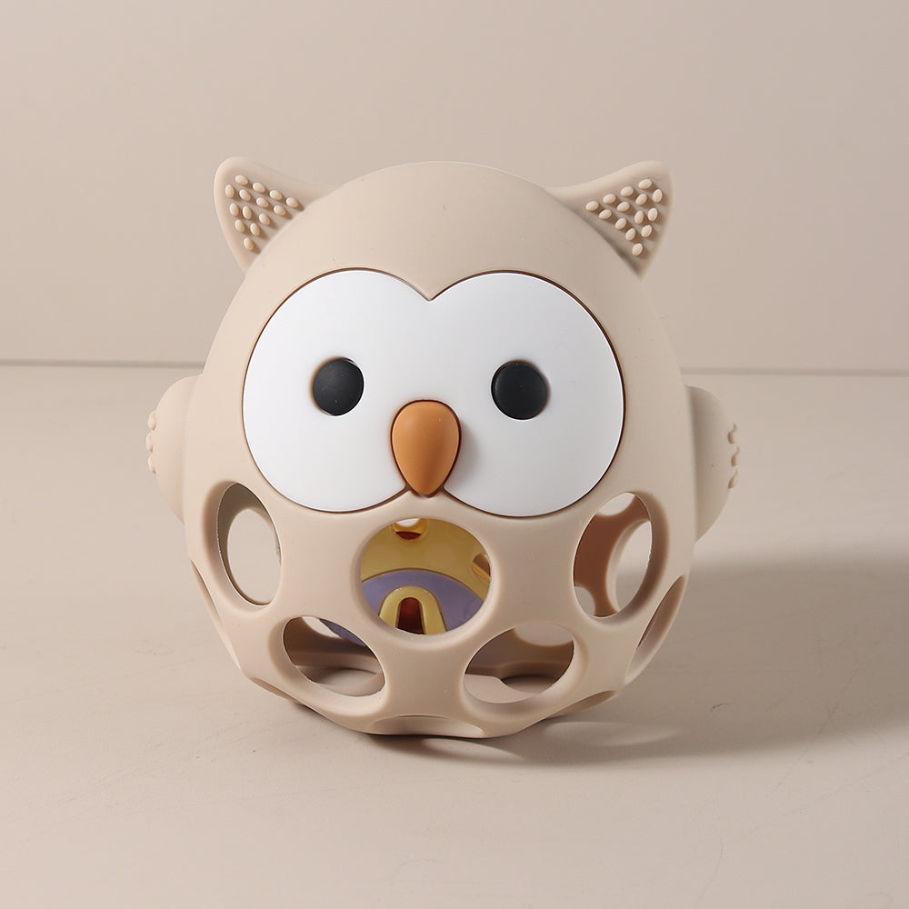 Cartoon Owl Shape Teether Baby Owl Teether Gloves Anti Eating Hand Molar Baby Accessorie Silicone G 8