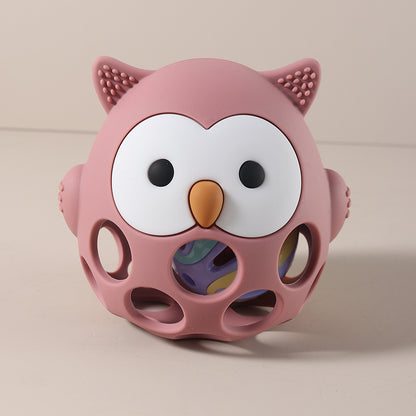 Cartoon Owl Shape Teether Baby Owl Teether Gloves Anti Eating Hand Molar Baby Accessorie Silicone G 10