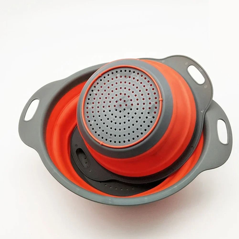 Silicone Folding Drain Basket For Fruit And Vegetable Washing 3