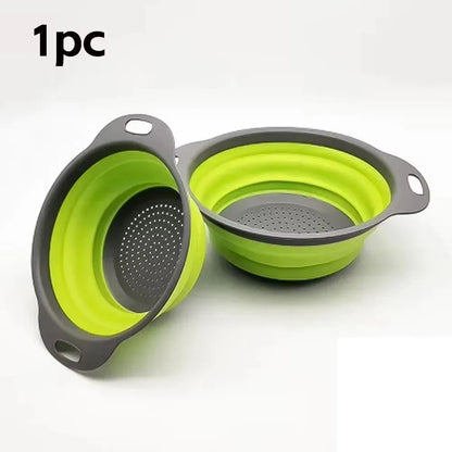Silicone Folding Drain Basket For Fruit And Vegetable Washing 8
