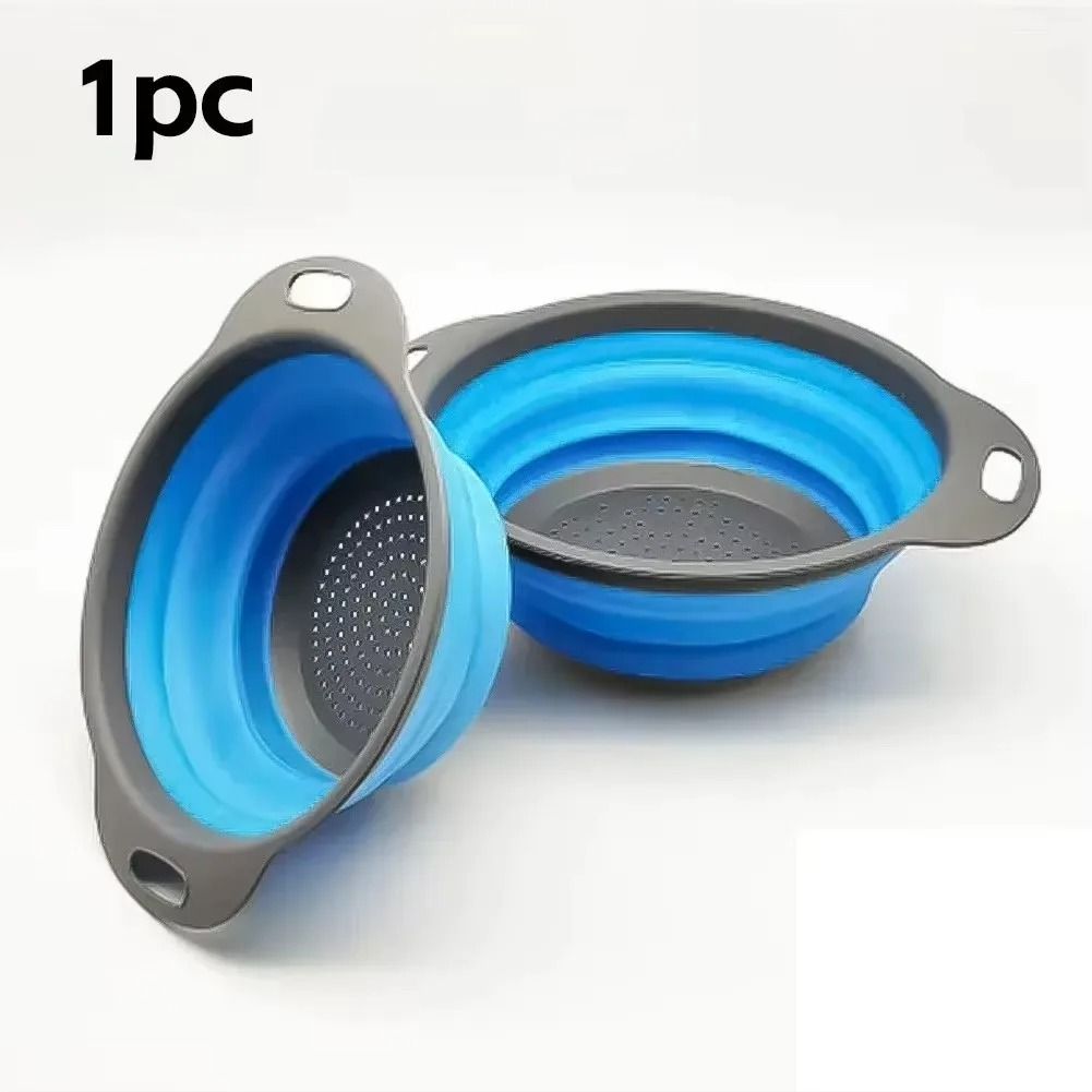 Silicone Folding Drain Basket For Fruit And Vegetable Washing 9