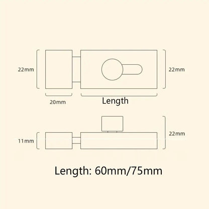 SecureSlide AntiTheft Sliding Door Latch Bolt Lock 6
