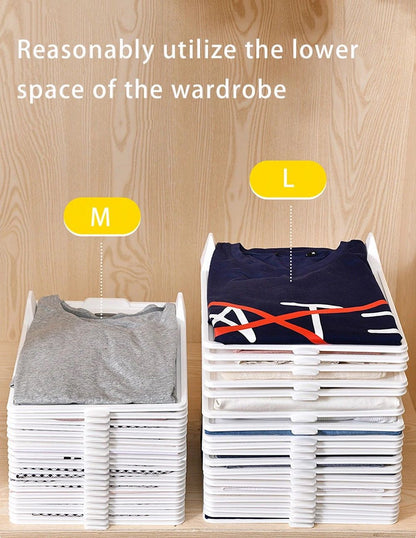 ClothesMaster Layered Folding  Stacking Board  Smart Closet Organizer For Shirts  Pants 1