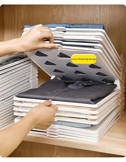 ClothesMaster Layered Folding  Stacking Board  Smart Closet Organizer For Shirts  Pants 2