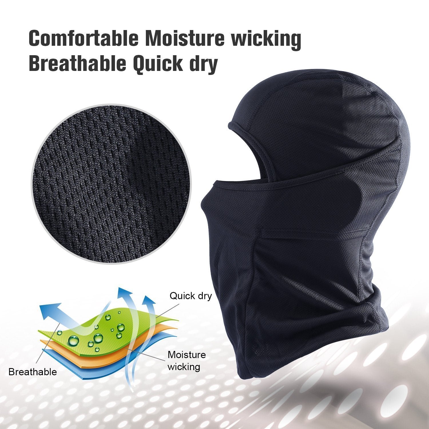 Full Face Cover Mask For Men and Women, Breathable Skiing Sports Mask