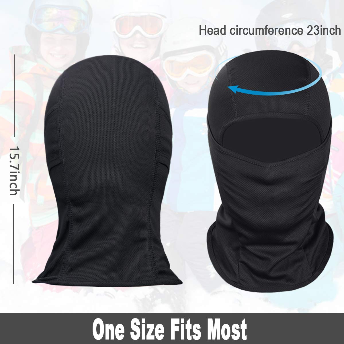 Full Face Cover Mask For Men and Women, Breathable Skiing Sports Mask
