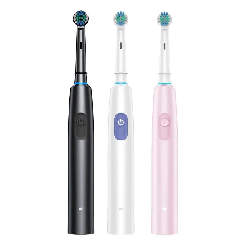 Rotary Rechargeable Electric Toothbrush For Adults  8 Soft Brush Heads Included 1