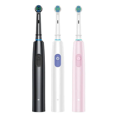 Rotary Rechargeable Electric Toothbrush For Adults  8 Soft Brush Heads Included 1