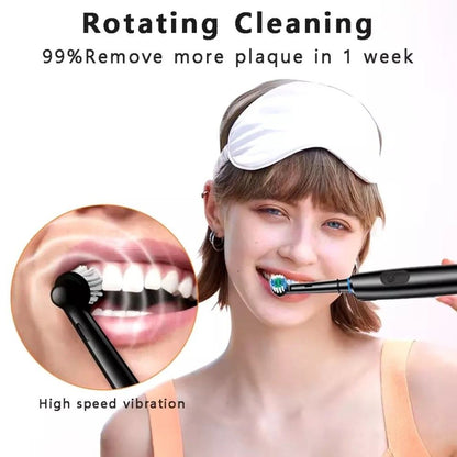 Rotary Rechargeable Electric Toothbrush For Adults  8 Soft Brush Heads Included 12