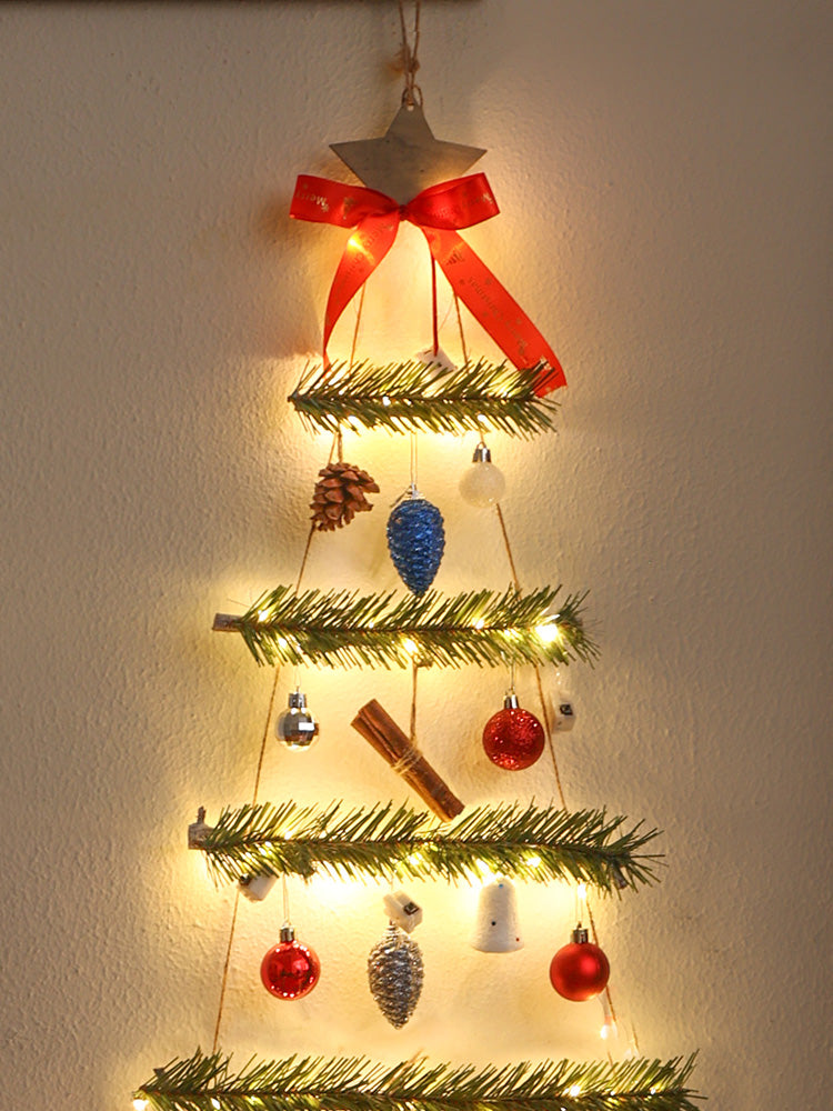 Wall Christmas Tree Decoration Luminous Pendant Foldable Christmas Tree 3