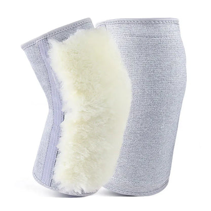Thickened Fur One Cashmere Cold Wind Men And Women Cycling Winter Wool Knee Pads Warm Old Cold Legs 2