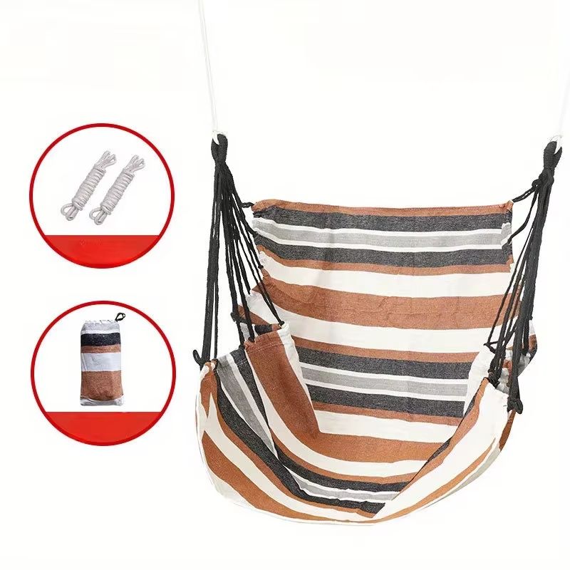 RelaxFold AntiSlip Folding Hammock Chair  Outdoor Canvas Leisure Swing 4