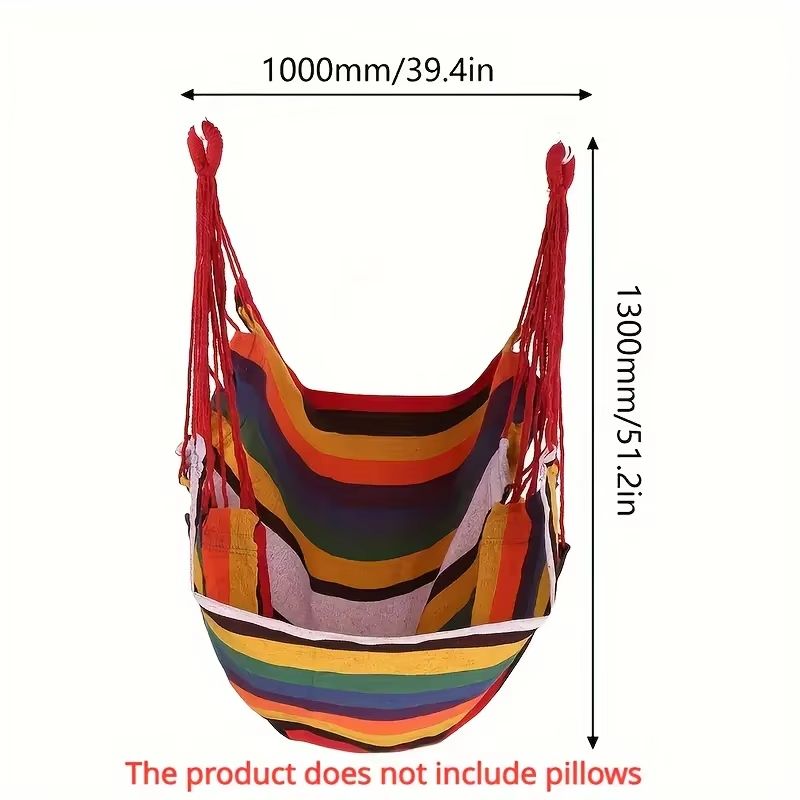 RelaxFold AntiSlip Folding Hammock Chair  Outdoor Canvas Leisure Swing 5