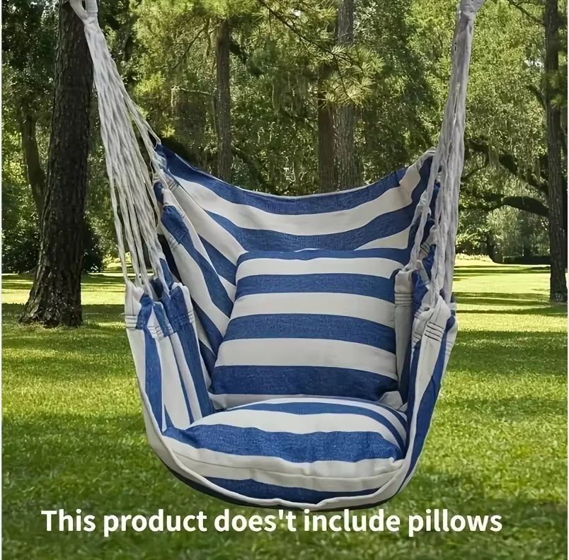 RelaxFold AntiSlip Folding Hammock Chair  Outdoor Canvas Leisure Swing 7