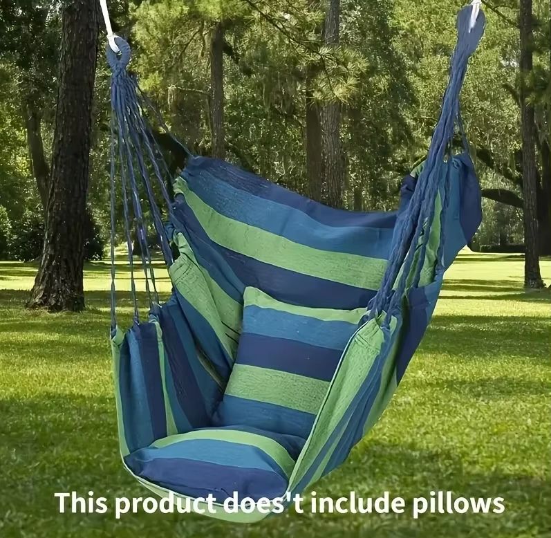 RelaxFold AntiSlip Folding Hammock Chair  Outdoor Canvas Leisure Swing 8
