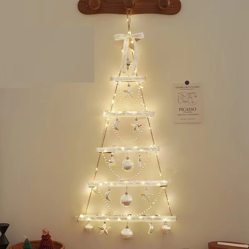 Wall Christmas Tree Decoration Luminous Pendant Foldable Christmas Tree 5