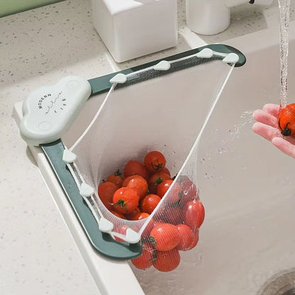 SinkMaster 51-Pc Triangle Draining Basket Set with Storage Rack & Mesh Filters