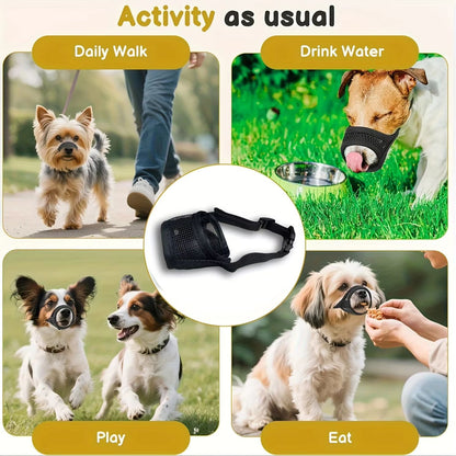 BrachyGuard Soft Mesh Muzzle For ShortSnout  SmallMedium Dogs 3