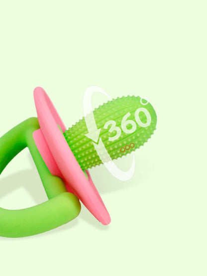 Soft Molar Stick With Massage Dot Silicone Teether Ring Pacifier Type Teething Tool For Babies 1
