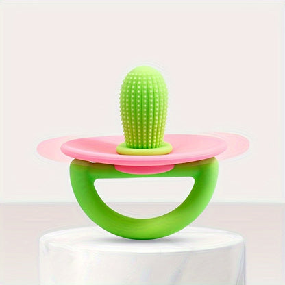 Soft Molar Stick With Massage Dot Silicone Teether Ring Pacifier Type Teething Tool For Babies 5