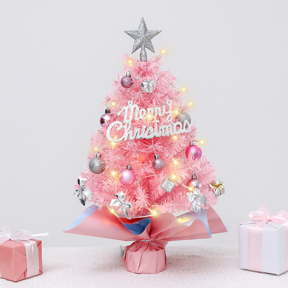 Pink Christmas Tree, Xmas Tree Desktop Ornament, Christmas Decorations for Home, Navidad Noel, New Year's Gift