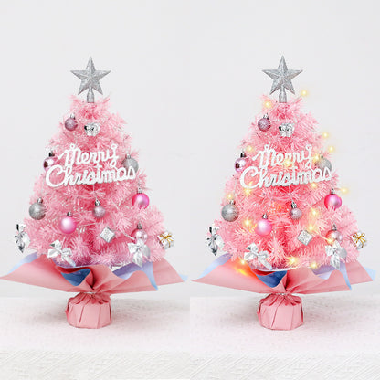 Pink Christmas Tree Xmas Tree Desktop Ornament Christmas Decorations For Home Navidad Noel New Year 1